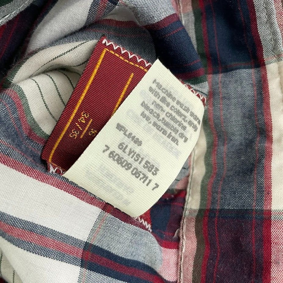 Vtg Rustler Mens Size 16 34 / 35 Pearl Snap X Long Tails Western Shirt Cowboy - Picture 7 of 10